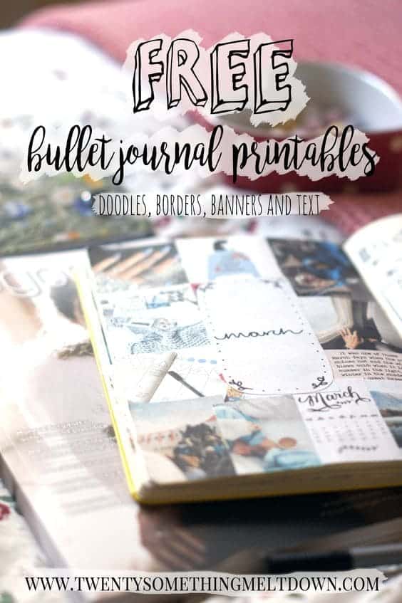 Bullet Journal Printable Library: Templates to Save You Loads of Time