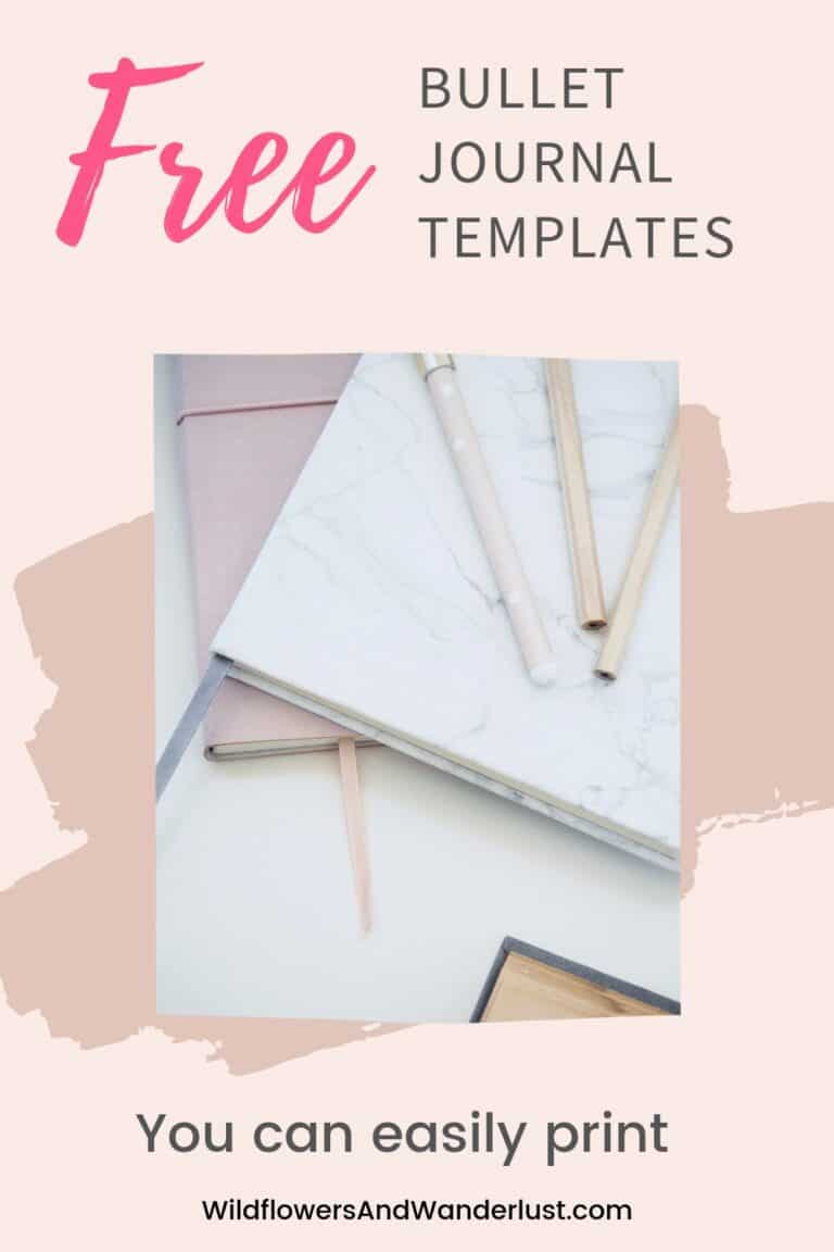 Whether you're just getting started with a bullet journal or you're just looking for a special tracker we've got a great list of printable planning pages that you can download for free. Make an entire bullet journal by printing it at home! WildflowersAndWanderlust.com
