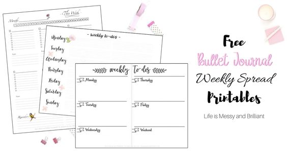 11 Free Bullet Journal Printables To Save You Time - Wildflowers and  Wanderlust