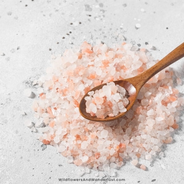 Add Himalayan salt to your bath water to have a nice soothing rest WildflowersAndWanderlust.com