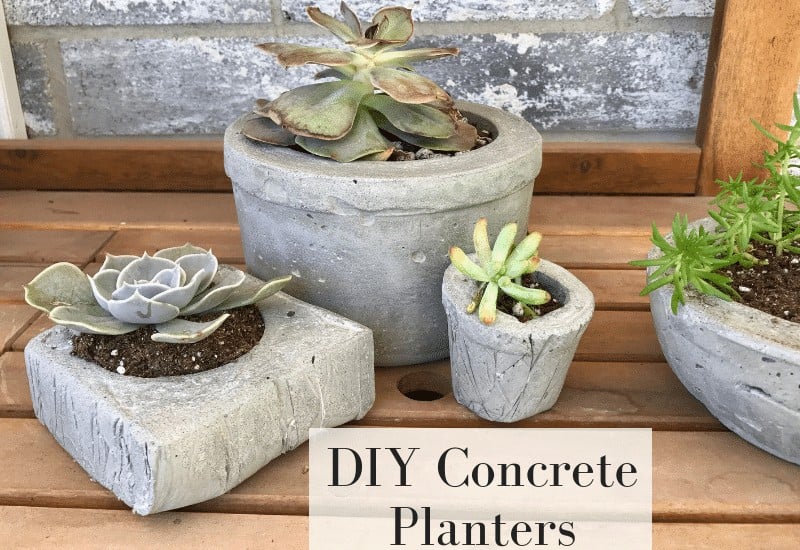 How to Make Easy DIY Concrete Pots for Succulents