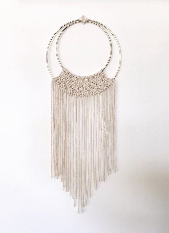 Hoops with Macrame Wall Hanging Inspiration | WildlfowersAndWanderlust.com