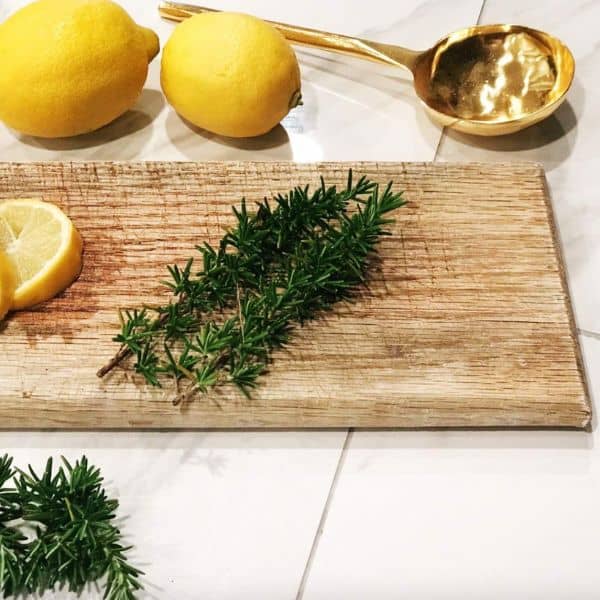 A Lemon and Rosemary simmer pot is a fresh smell for spring for your home | WildflowersAndWanderlust.com