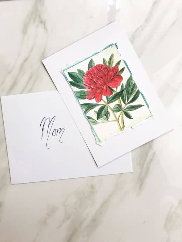 Glue your design onto a piece of cardstock and make a greeting card | WildflowersAndWanderlust.com