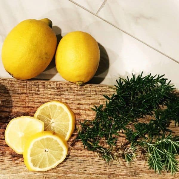 Boil lemon slices with fresh rosemary to give your home a fantastic springtime scent | WildflowersAndWanderlust.com