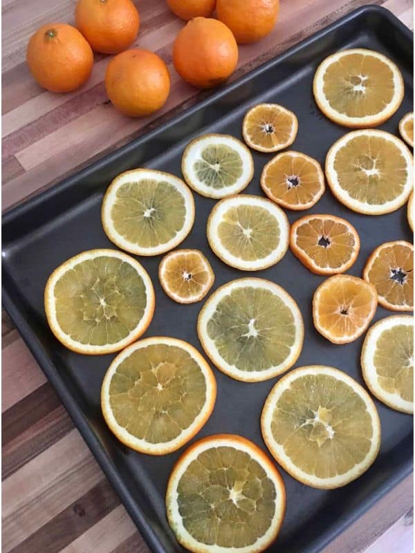 We think the orange slices look so pretty while they're drying