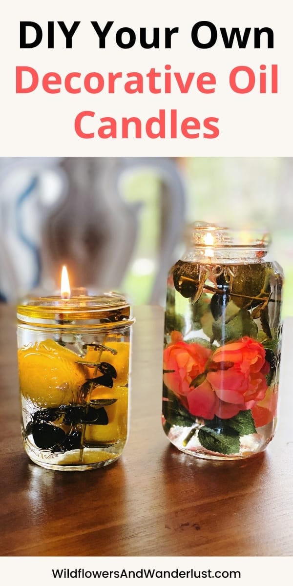 DIY Oil Candle Lights - Easiest Ever!  Oil candles diy, Mason jar oil  candle, Homemade candles