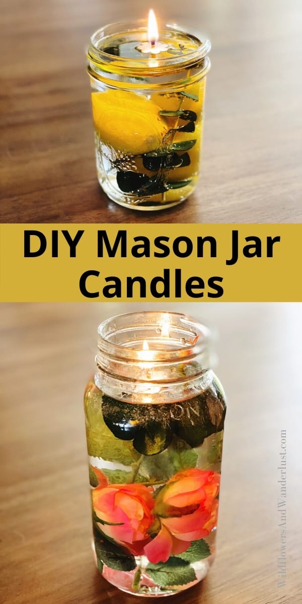 DIY Oil Candle Lights - Easiest Ever!  Oil candles diy, Mason jar oil  candle, Homemade candles