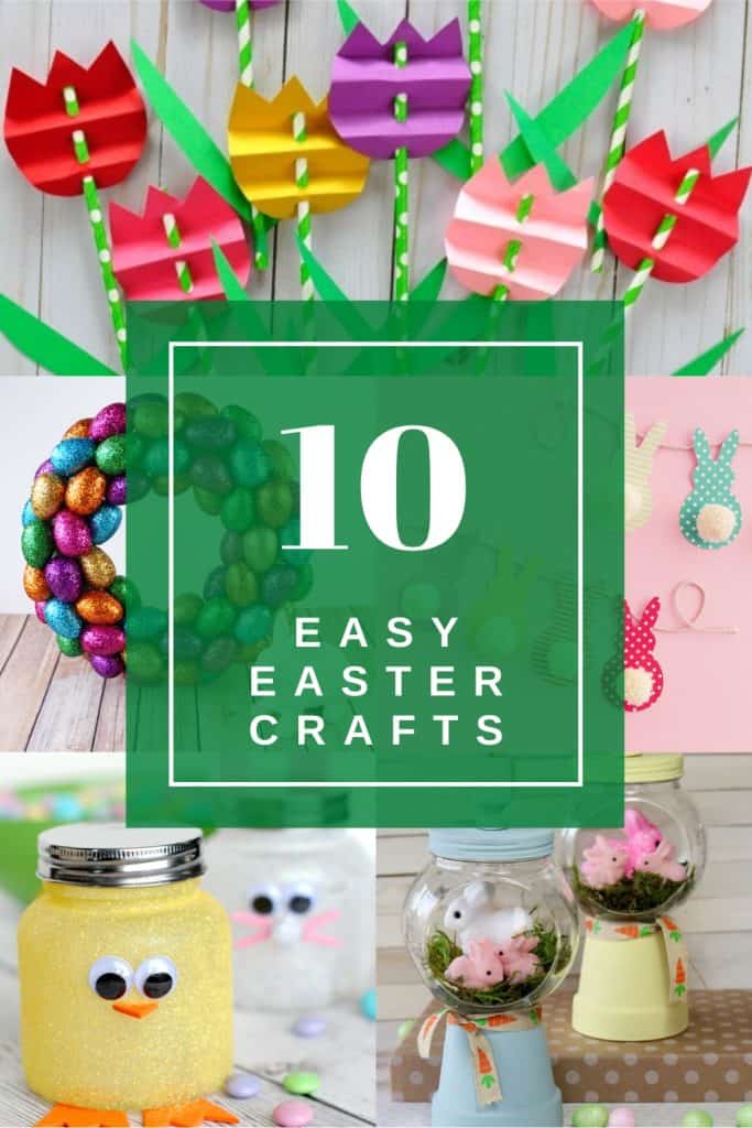 Here are some fun and easy Easter crafts that you can make this weekend.  Welcome spring and give your kids a fun project.
WildflowersAndWanderlust.com