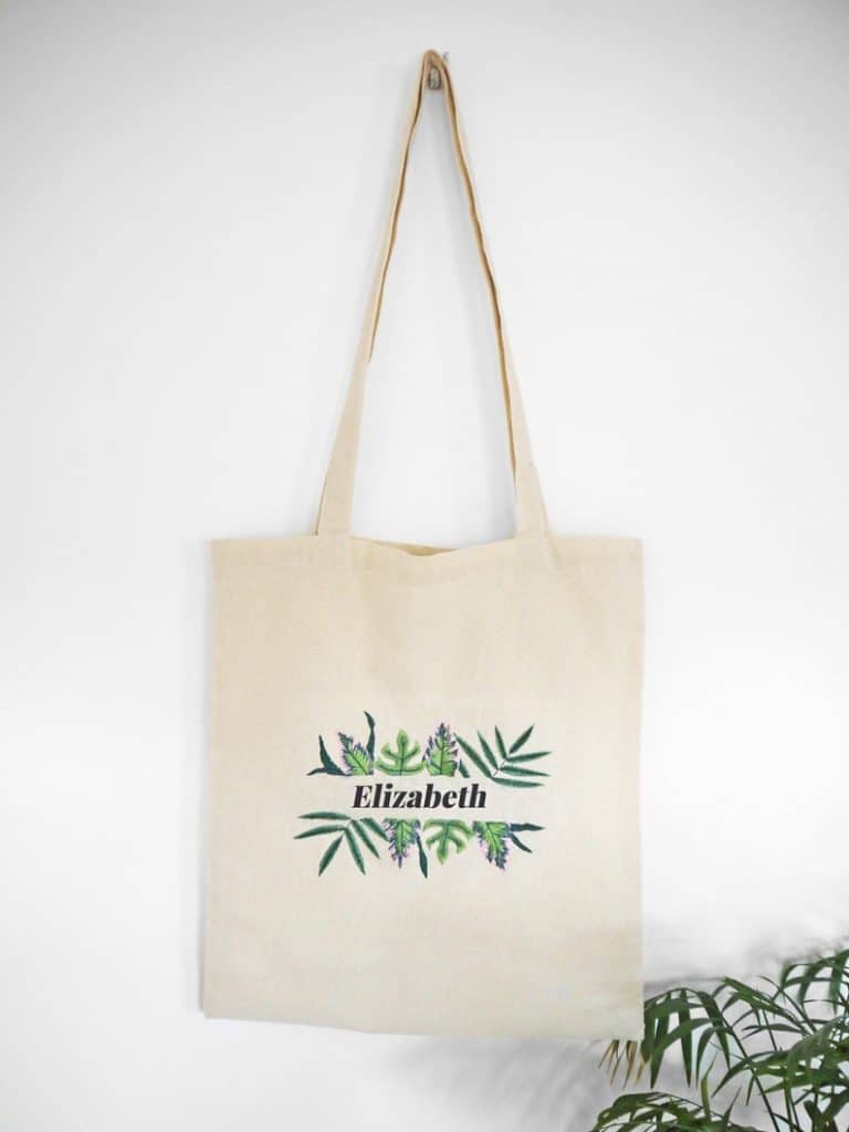 Get a plant embroidered bag and have it personalized with your name or 'crazy plant lady'
WildflowersAndWanderlust.com