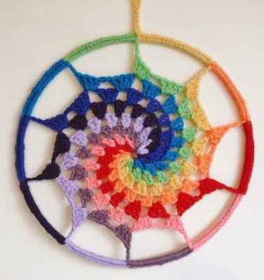 This swirl dreamcatcher pattern is one of the most unique styles that we've seen.  Featured from String Theory