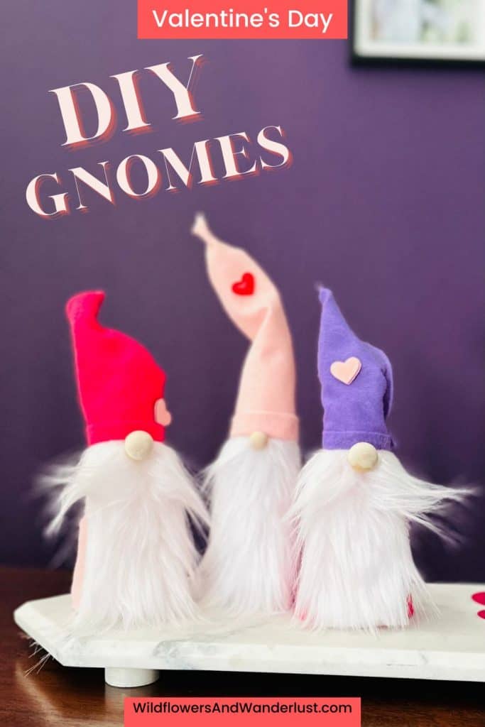 The Finished DIY Valentine Gnomes Project