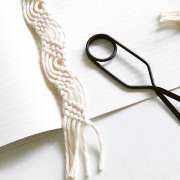 Macrame Bookmark project by KOEL