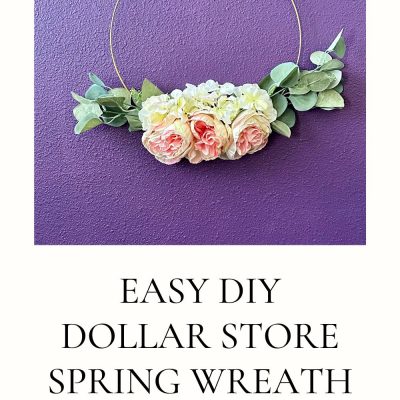 Easy DIY Dollar Store Spring Wreath