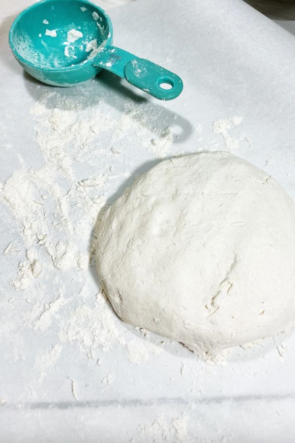 Salt dough is a lot like cookie dough. It needs to be moist but not sticky to make ornaments out of it. WildflowersAndWanderlust.com