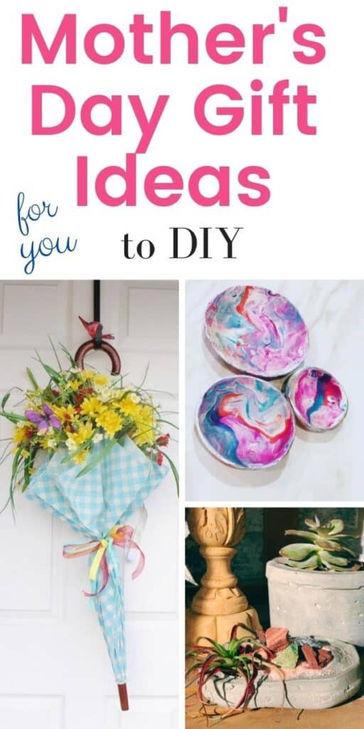 Mother's day gifts for you to make for your mom or any other person that you're gifting this year.  Fun and easy crafts for gifting