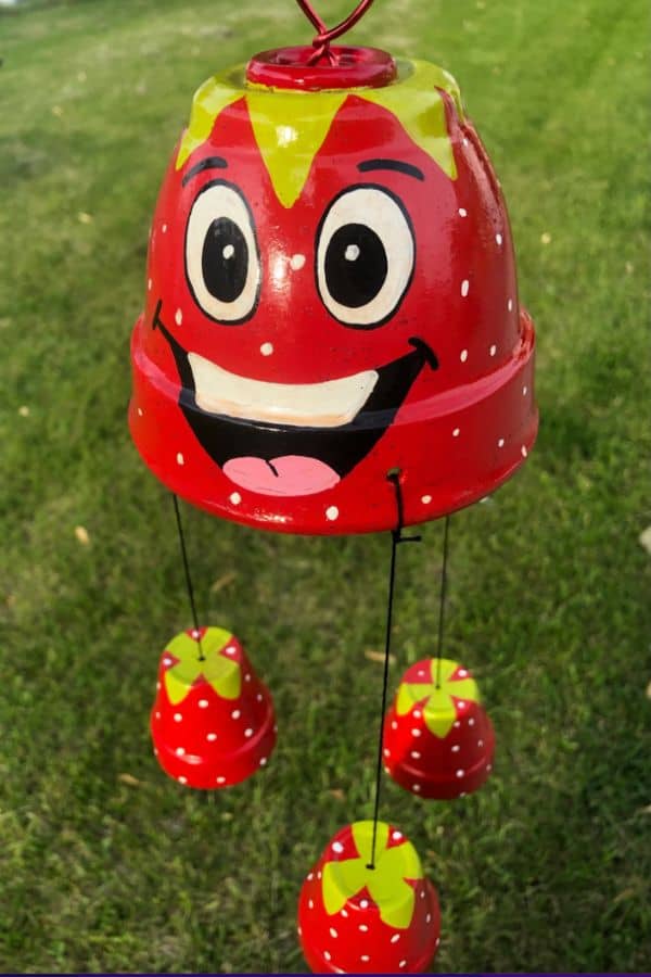 Wind Chimes made from clay pots